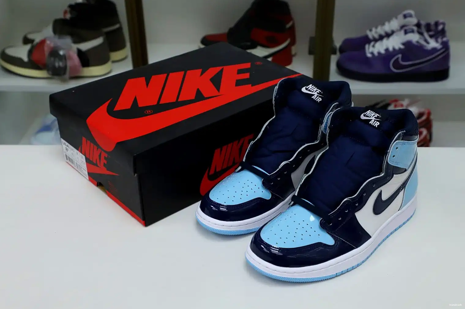 AIR 'BLUE CHILL' JORDAN RETRO HIGH 1 WMNS OG Kimikick 0508